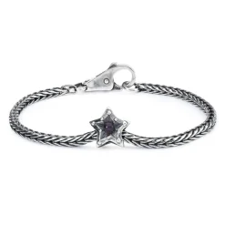 TROLLBEADS 'STJERNE AF RO' SØLV KUGLE MED AMETYST - TAGBE-00221