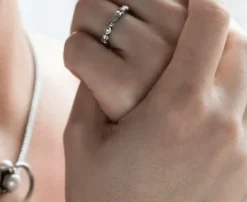 TROLLBEADS TROLDERING MED MØNSTER SØLV STR 55- TAGRI-00154