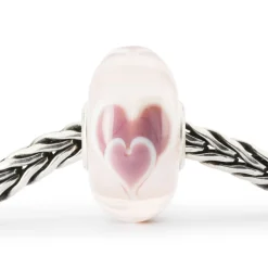 TROLLBEADS 'VALENTINES HJERTE' GLAS KUGLE - TGLBE-20315