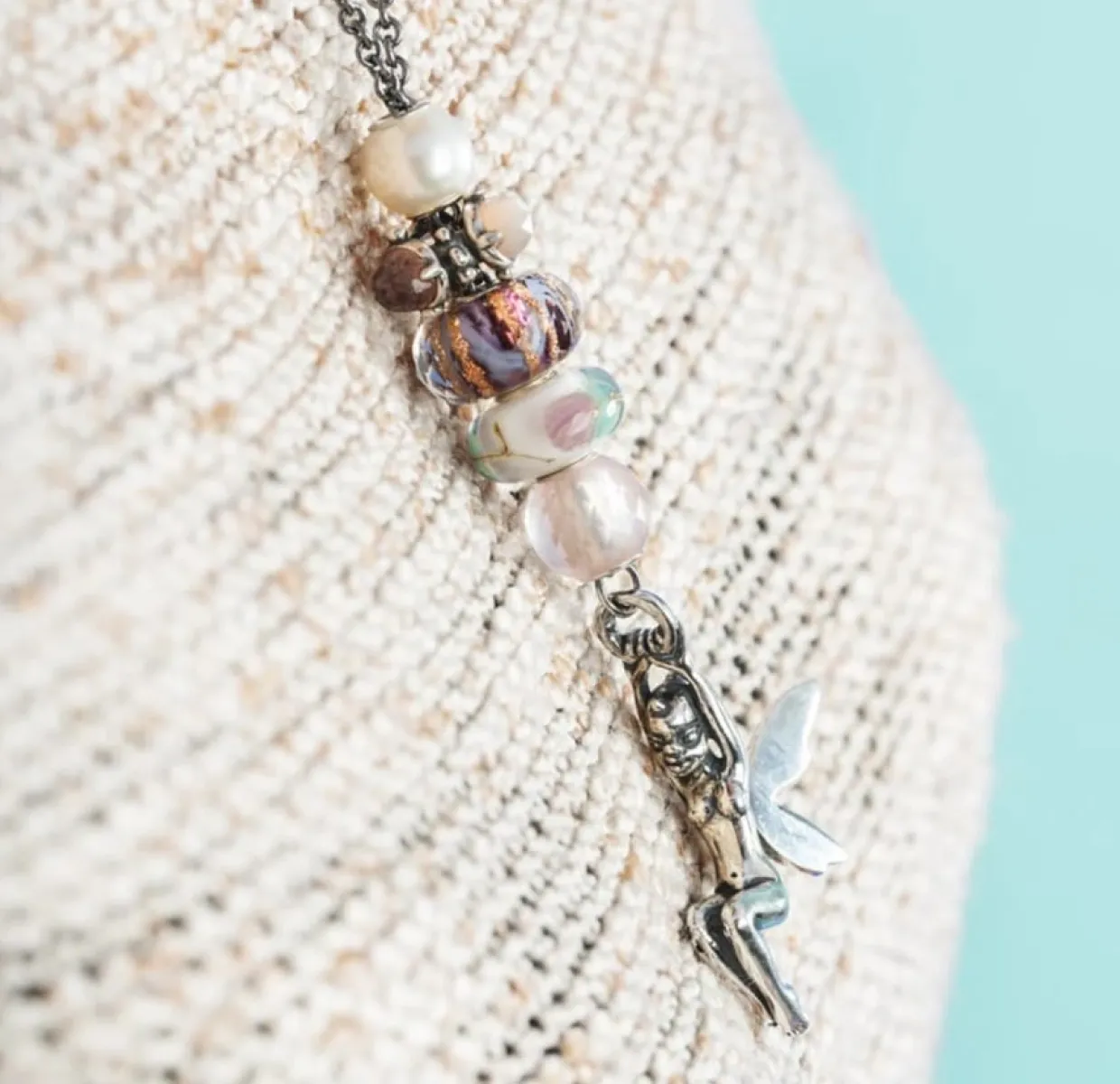 TROLLBEADS VIOLET MELODI GLASKUGLE - TGLBE-30102